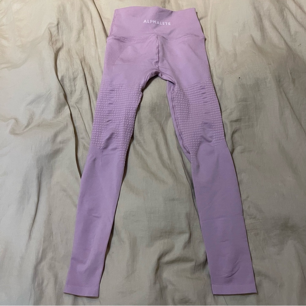 Alphalete Ribbed Compression High-Waist Leggings Size S